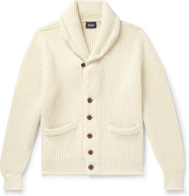 Tom Ford Ivory Shawl Collar Cardigan - Iconic Alternatives